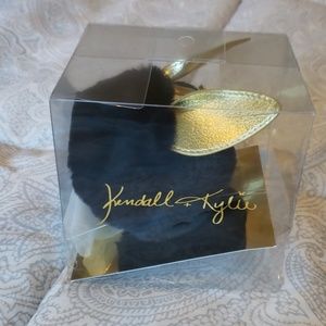 BNIB Kendall and Kylie faux fur keychain